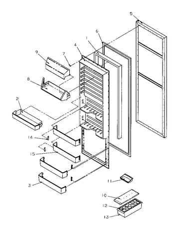 Refrigerator door