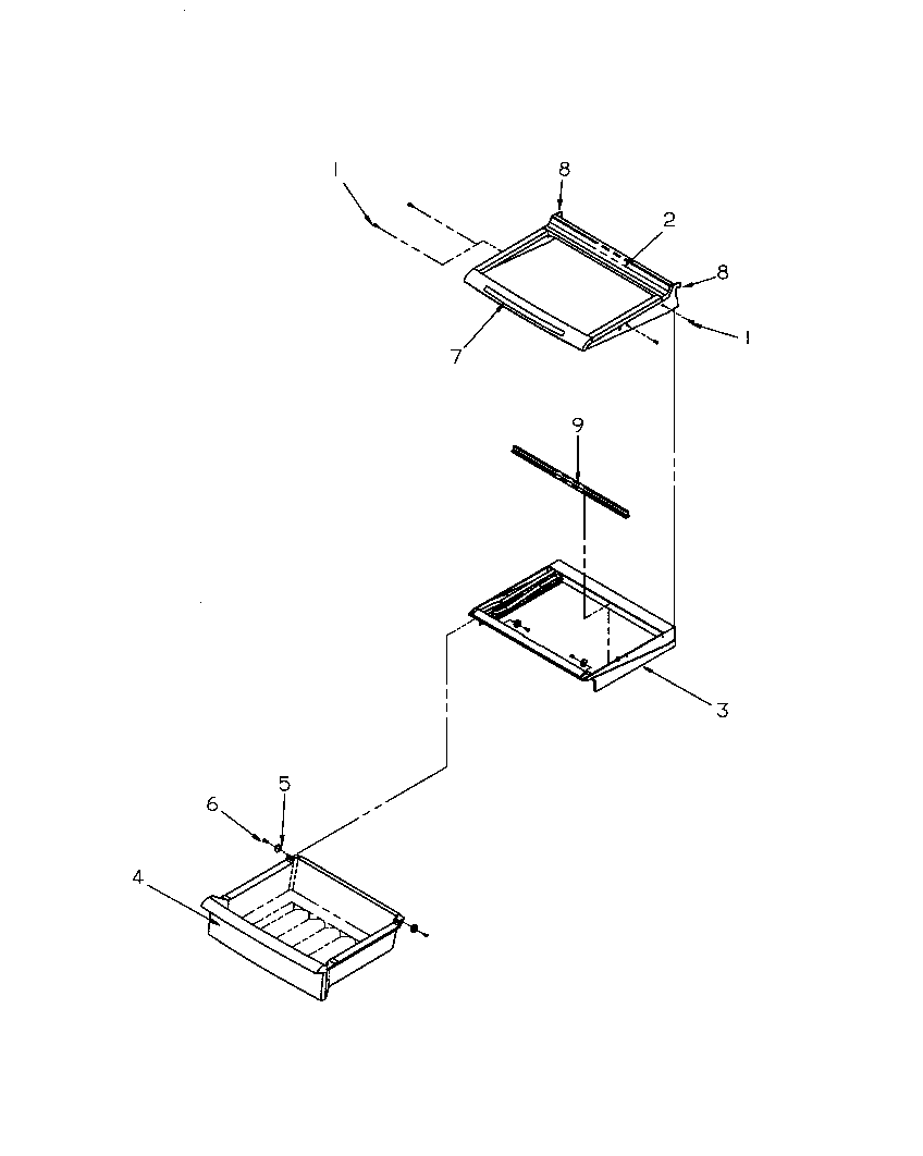 DELI DRAWERS (SXD22S2E/P1190416WE) (SXD22S2L/P1190416WL) (SXD22S2W/P1190416WW) (SXD25S2E/P1190417WE) (SXD25S2L/P1190417WL) (SXD25S2W/P1190417WW)