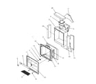 Amana SXD22S2E-P1190416WE ice and water cavity assembly diagram