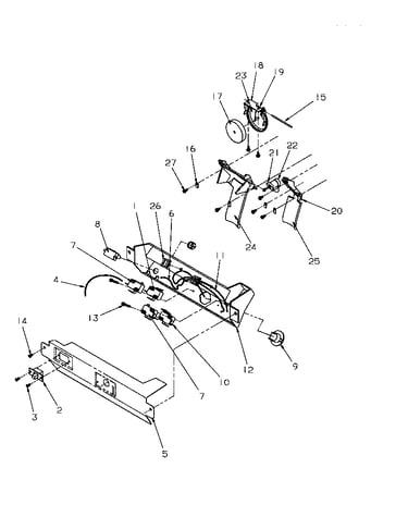 Ice and water cavity parts