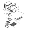 Amana ARHC7700WW/P1142683NWW cabinet assembly diagram