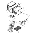 Amana ARHC7700E/P1142683NE cabinet assembly diagram