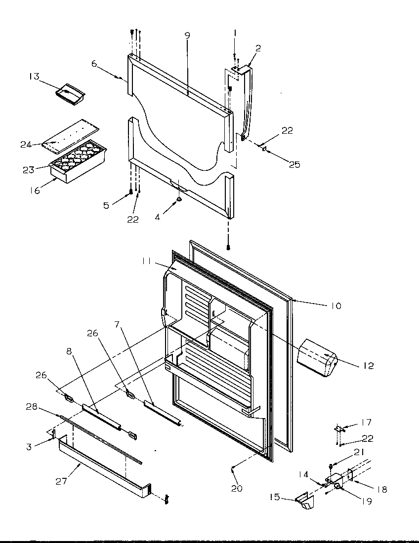 Refrigerator door