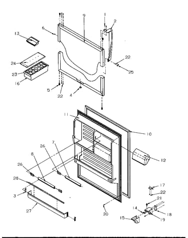 Refrigerator door