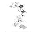 Amana GTG21B2W-P1193001WW cabinet shelving diagram