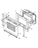 Oven door assembly