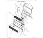 Amana PTH09435JD/P1169434R front assembly diagram