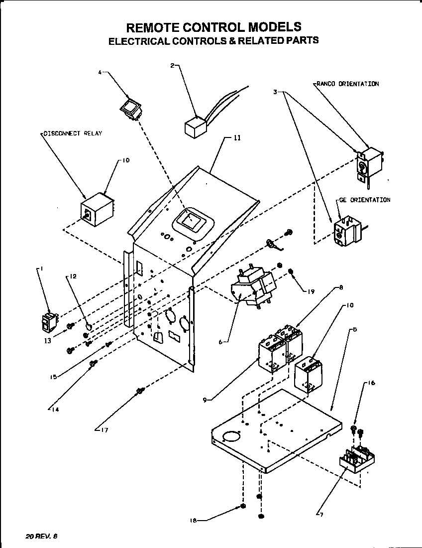 ELECTRICAL CONTROLS AMD PARTS (REMOTE)