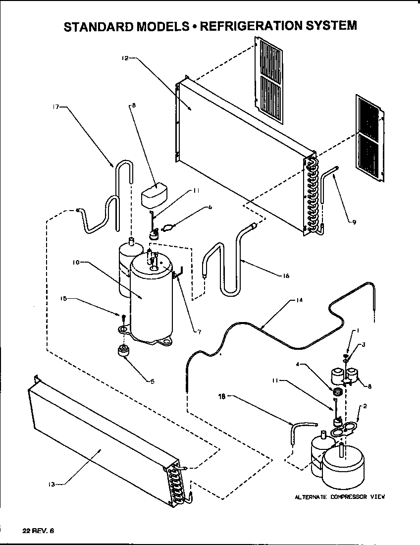Refrigeration system (ptc07300jt/p1169435r) (ptc09300jt/p1169436r) (ptc09300jt/p1169439r) (ptc12300jt/p1169437r) (ptc12300jt/p1169440r)
