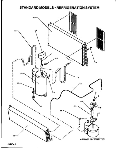 Refrigeration system (ptc09300jt/p1169439r) (ptc12300jt/p1169437r) (ptc12300jt/p1169440r) (ptc15300jt/p1169438r) (pth09325kf/p1169441r)