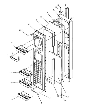 Freezer door