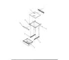 Amana 2599W-P1190419WW refrigerator shelving and drawers (2599a/p1190419wl) (2599w/p1190419ww) diagram