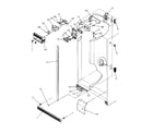 Amana 2599A-P1190419WL refrigerator/freezer controls and cabinet parts diagram