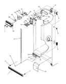 Refrigerator/freezer controls and cabinet parts