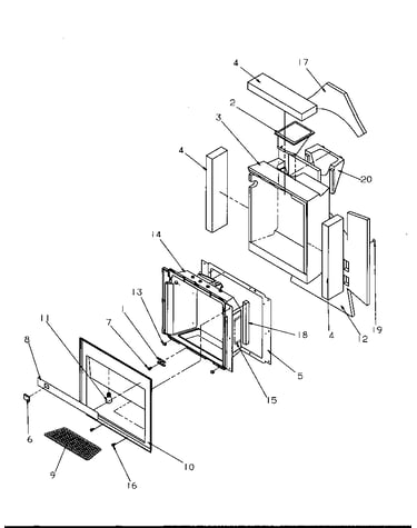 Ice and water cavity assembly