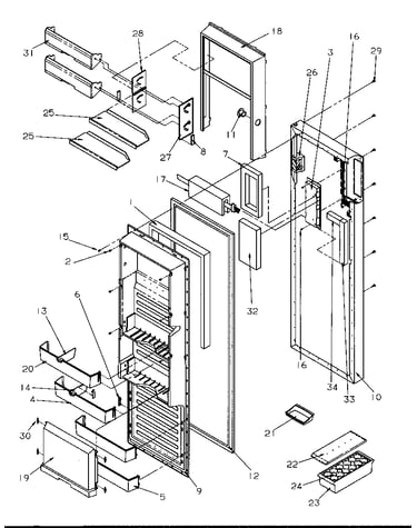 Refrigerator door