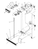 Refrigerator/freezer controls and cabinet parts