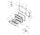 Amana TR25S5-P1196401WE freezer door assembly diagram