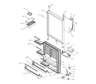 Amana TRI22S4-P1196301WW refrigerator door assembly (tx22s3/p1196001we) (tx22s3/p1196001wl) (tx22s3/p1196001ww) diagram