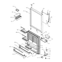 Amana TR22S4-P1196201WL refrigerator door assembly (tx22s3/p1196001we) (tx22s3/p1196001wl) (tx22s3/p1196001ww) diagram