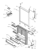 Refrigerator door assembly (tx22s3/p1196001we) (tx22s3/p1196001wl) (tx22s3/p1196001ww)
