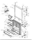 Refrigerator door assembly (tr22s4/p1196201we) (tr22s4/p1196201wl) (tr22s4/p1196201ww) (tr25s5/p1196401we) (tr25s5/p1196401wl) (tr25s5/p1196401ww) (tri22s4/p1196301we) (tri22s4/p1196301wl) (tri22s4/p1196301ww)