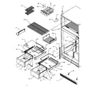 Amana TRI22S4-P1196301WW cabinet shelving (tx22s3/p1196001we) (tx22s3/p1196001wl) (tx22s3/p1196001ww) diagram