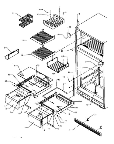 Cabinet shelving (tr22s4/p1196201we) (tr22s4/p1196201wl) (tr22s4/p1196201ww) (tr25s5/p1196401we) (tr25s5/p1196401wl) (tr25s5/p1196401ww) (tri22s4/p1196301we) (tri22s4/p1196301wl) (tri22s4/p1196301ww)
