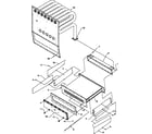 Amana GUX115X50B/P1207806F heat exchanger and recupe coil assembly diagram