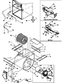 Blower assembly and drain tubes