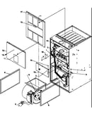 Cabinet assembly and blower mounting