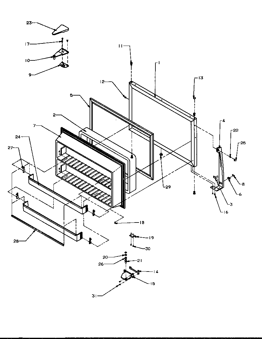 Freezer door