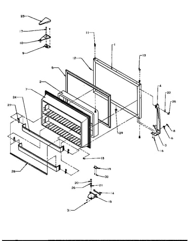 Freezer door