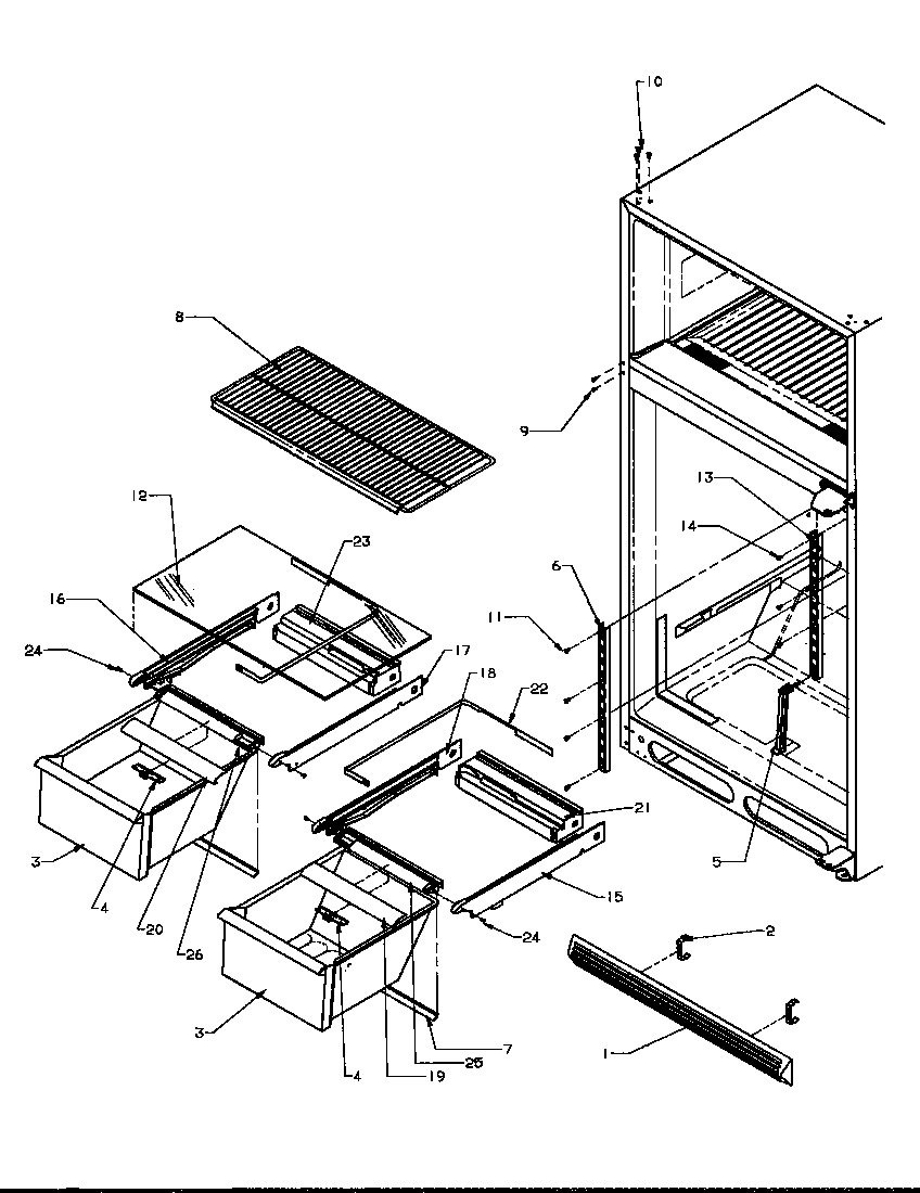 Cabinet shelving