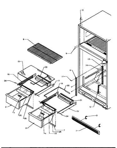 Cabinet shelving