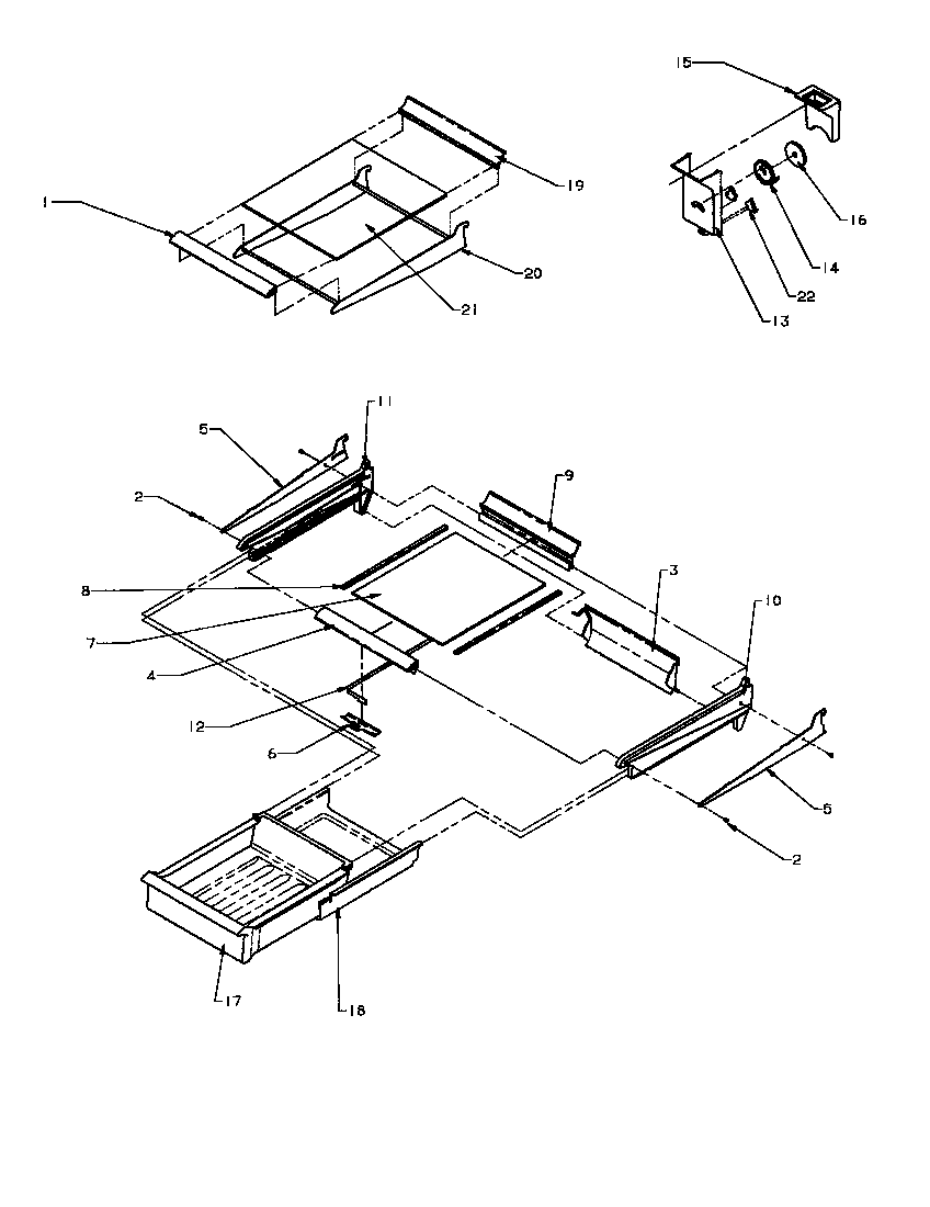 Cabinet shelving