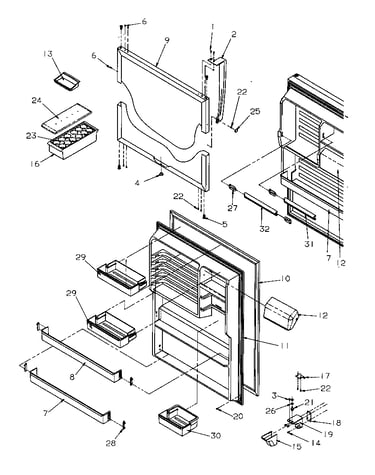 Refrigerator door