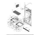 Amana TG18S3W-P1194602WW cabinet shelving diagram