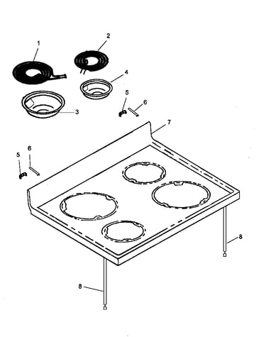 Main top assembly