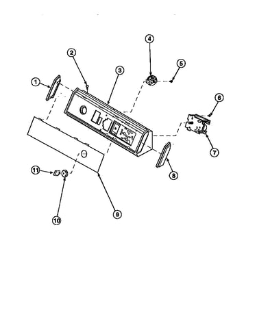Graphic panel, control hood and controls (awm270w2/pawm270w2)