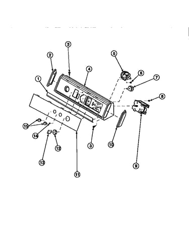 Graphic panel, control hood and controls (awm270w2/pawm270w2)
