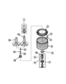 Agitator, drive bell, seal kit, washtub and hub (awm270w2/pawm270w2)