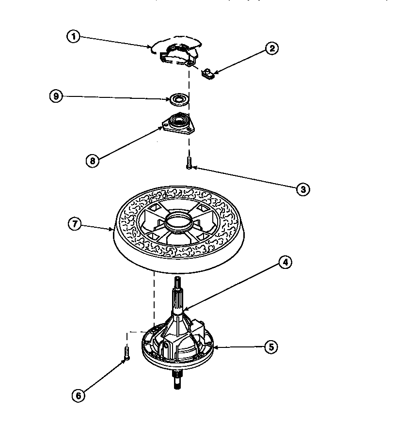 Transmission assembly and balance ring (awm270w2/pawm270w2)