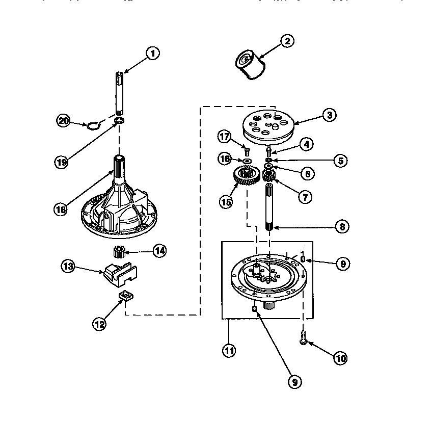 34526P TRANSMISSION ASSEMBLY (AWM270W2/PAWM270W2)