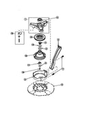 Bearing housing, brake pulley and pivot dome (awm270w2/pawm270w2)