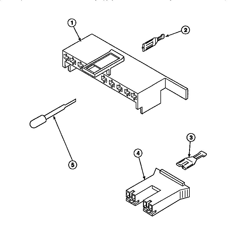 MIXING VALVE AND MOTOR CONNECTION BLOCKS, TERMINALS (AWM270W2/PAWM270W2)