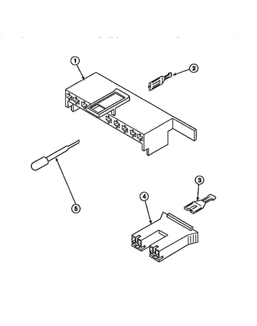 Mixing valve and motor connection blocks, terminals (awm270w2/pawm270w2)