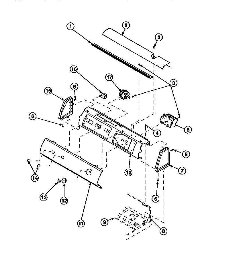 Graphic panel, control mounting plate and controls (cw4202w2/pcw4202w2b) (cw8202w2/pcw8202w2b) (cw8203w2/pcw8203w2b) (cw8413w2/pcw8413w2b) (lw2001w2/plw2001w2b) (lw2501l2/plw2501l2b) (lw2501w2/plw2501w2b) (lw3502l2/plw3502l2b) (lw3502w2/plw3502w2b) (lw350