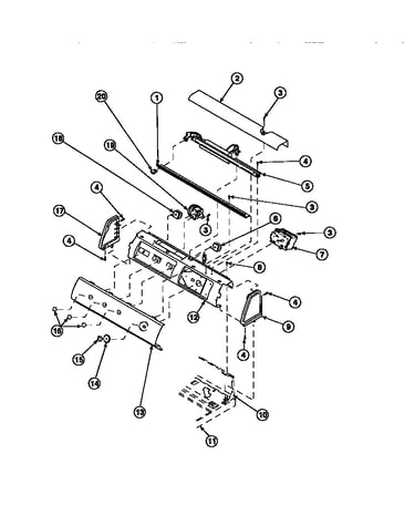 Graphic panel, control mounting plate and controls (cw4202w2/pcw4202w2b) (cw8202w2/pcw8202w2b) (cw8203w2/pcw8203w2b) (cw8413w2/pcw8413w2b) (lw2001w2/plw2001w2b) (lw2501l2/plw2501l2b) (lw2501w2/plw2501w2b) (lw3502l2/plw3502l2b) (lw3502w2/plw3502w2b) (lw350