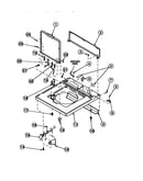 Cabinet top, loading door and control hood rear panel (cw4202w2/pcw4202w2b) (cw8202w2/pcw8202w2b) (cw8203w2/pcw8203w2b) (cw8413w2/pcw8413w2b) (lw2001w2/plw2001w2b) (lw2501l2/plw2501l2b) (lw2501w2/plw2501w2b) (lw3502l2/plw3502l2b) (lw3502w2/plw3502w2b) (lw